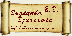 Bogdanka Đurčević vizit kartica